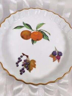 Royal Worcester Fluted Tart Pan # 27065
